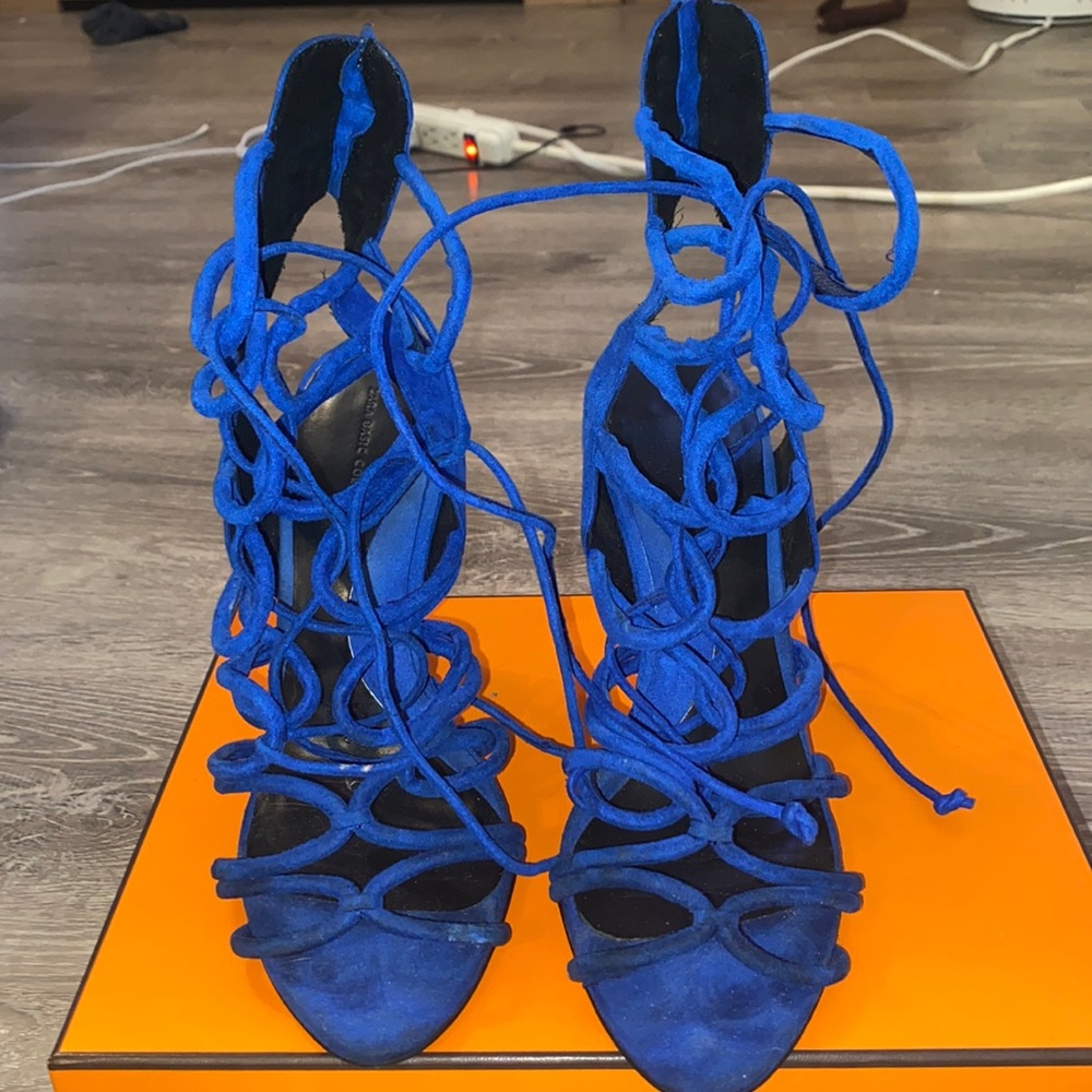 Blue strappy heels ⚡️SEND BEST OFFER⚡️
